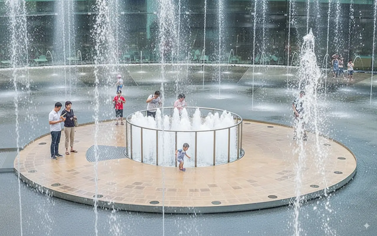 Fountain of Wealth Aerial View