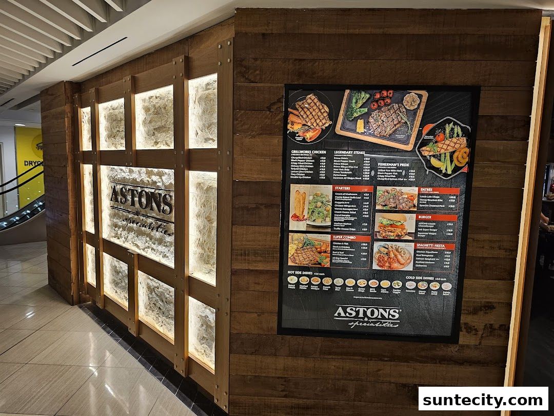 Menu page for ASTONS Specialities