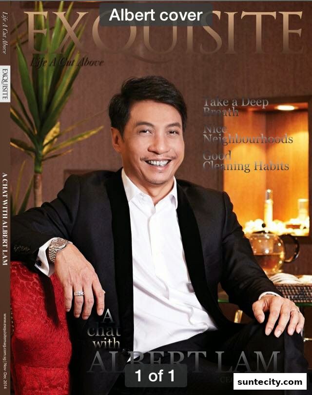 Cover of Exquisite magazine featuring Albert Lam, CEO of Beaute Hub.
