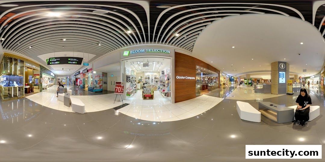 The Bloom Selection shop entrance with a sale sign and interior display.