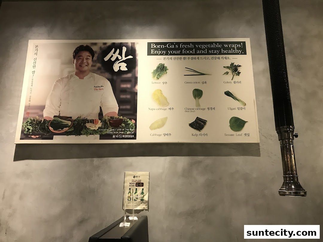 A poster showcasing fresh vegetable wraps with a chef and various ingredients.