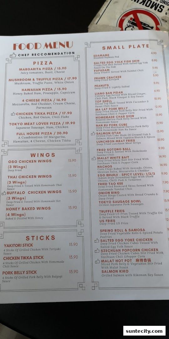 Cafe OSG - Zichar Tea Room  Wine Bar