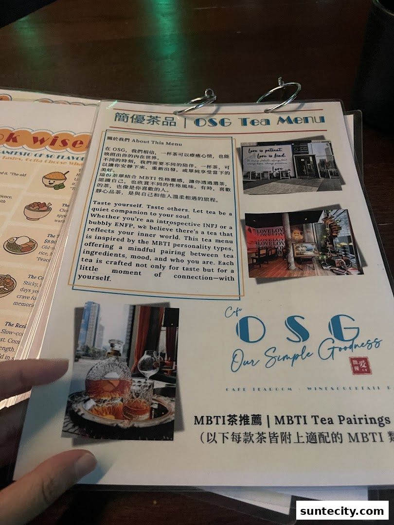 Cafe OSG - Zichar Tea Room  Wine Bar