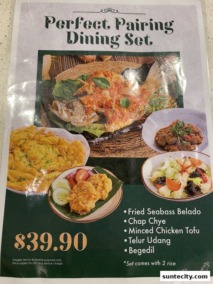 Menu page for Chopstix  Rice  Indonesian Restaurant  Padang  Halal  Suntec City SG
