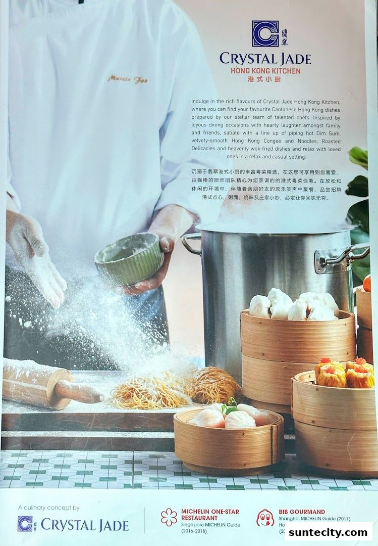 A chef prepares dim sum and noodles, showcasing Crystal Jade Hong Kong Kitchen's culinary expertise.