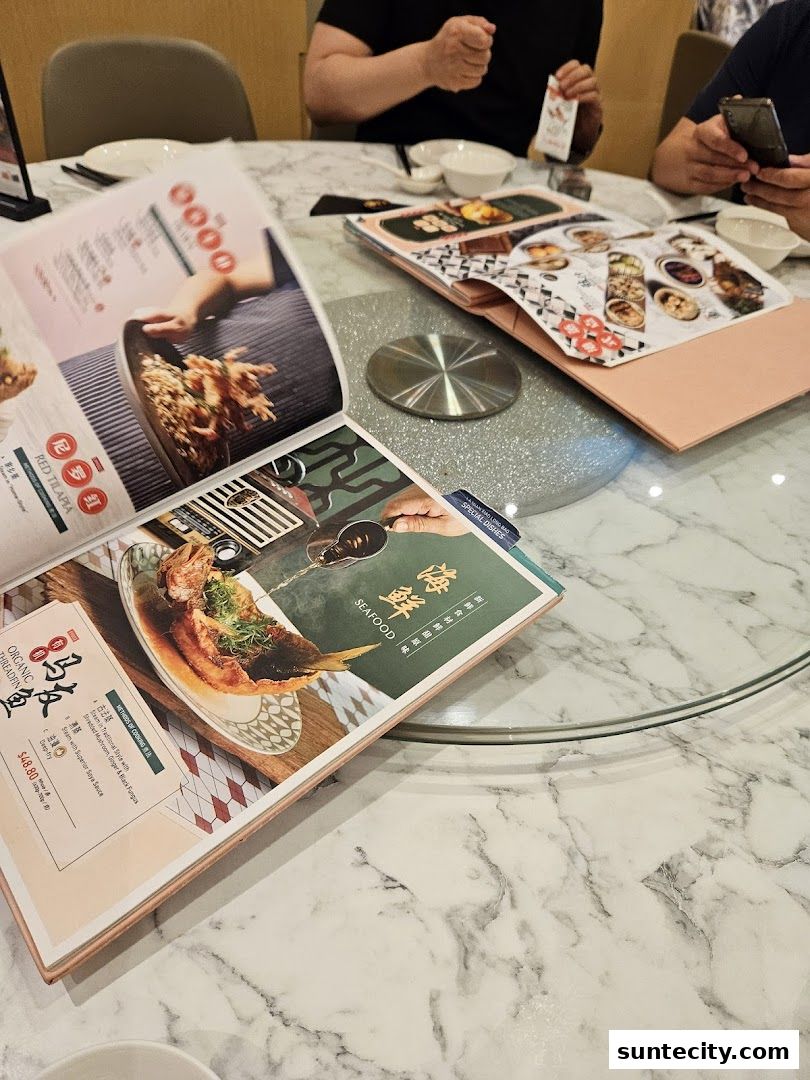 Menu page for Crystal Jade Hong Kong Kitchen