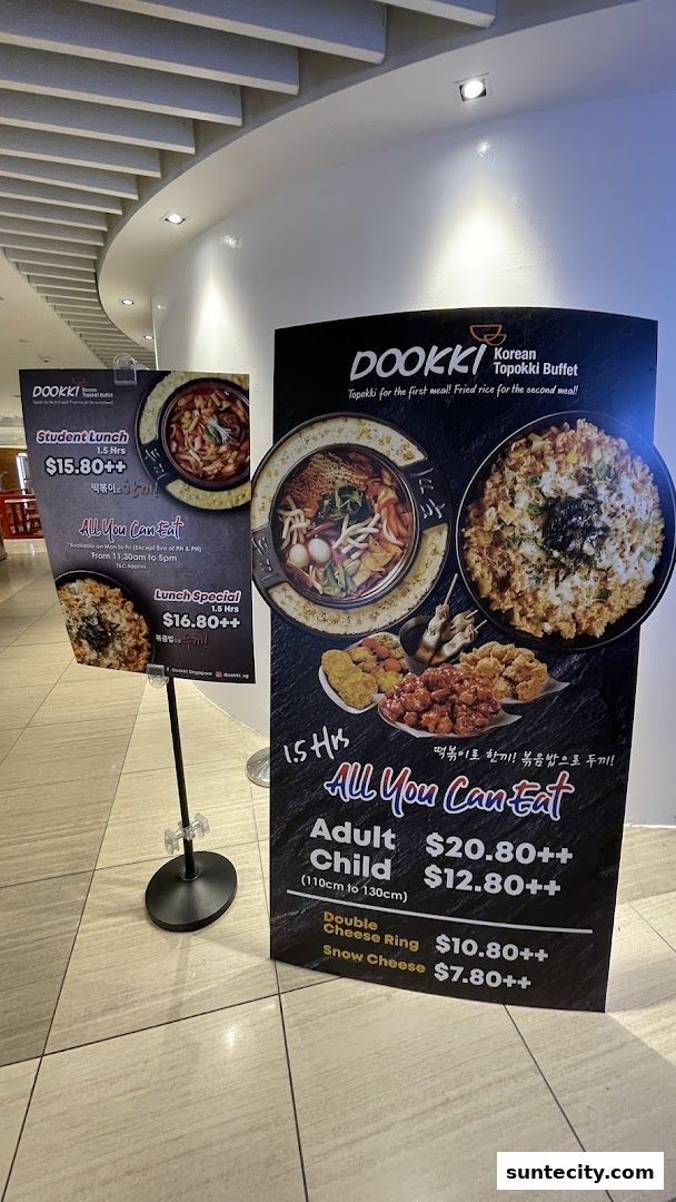 Menu page for Dookki