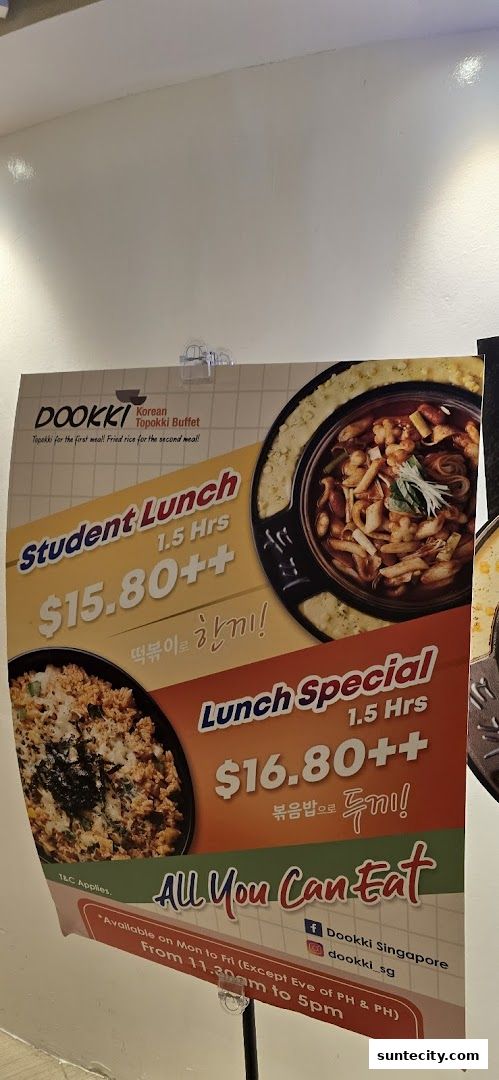 Menu page for Dookki