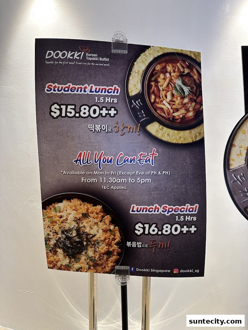 Menu page for Dookki