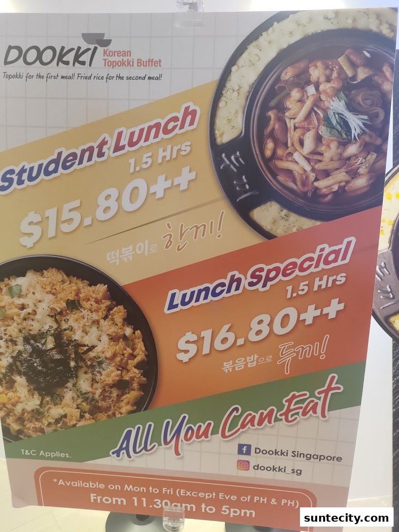 Menu page for Dookki
