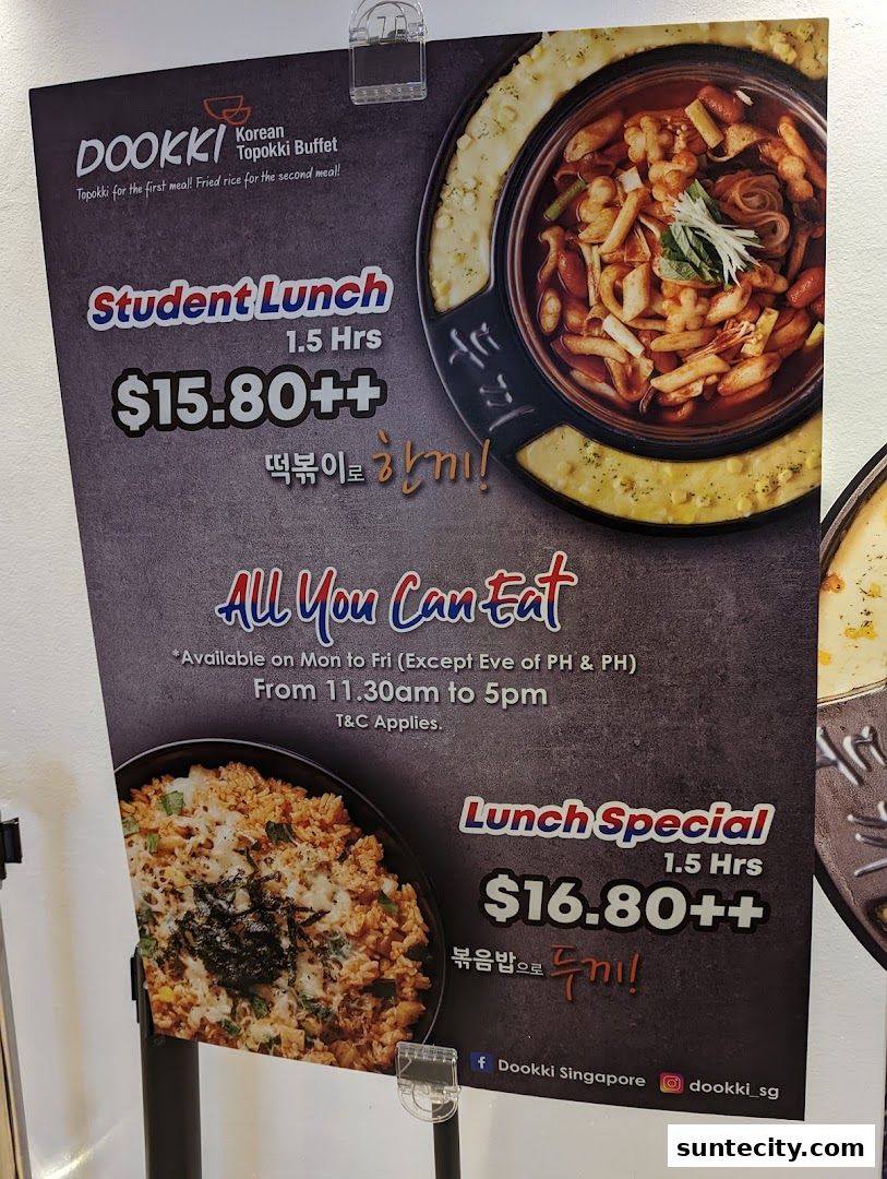 Menu page for Dookki