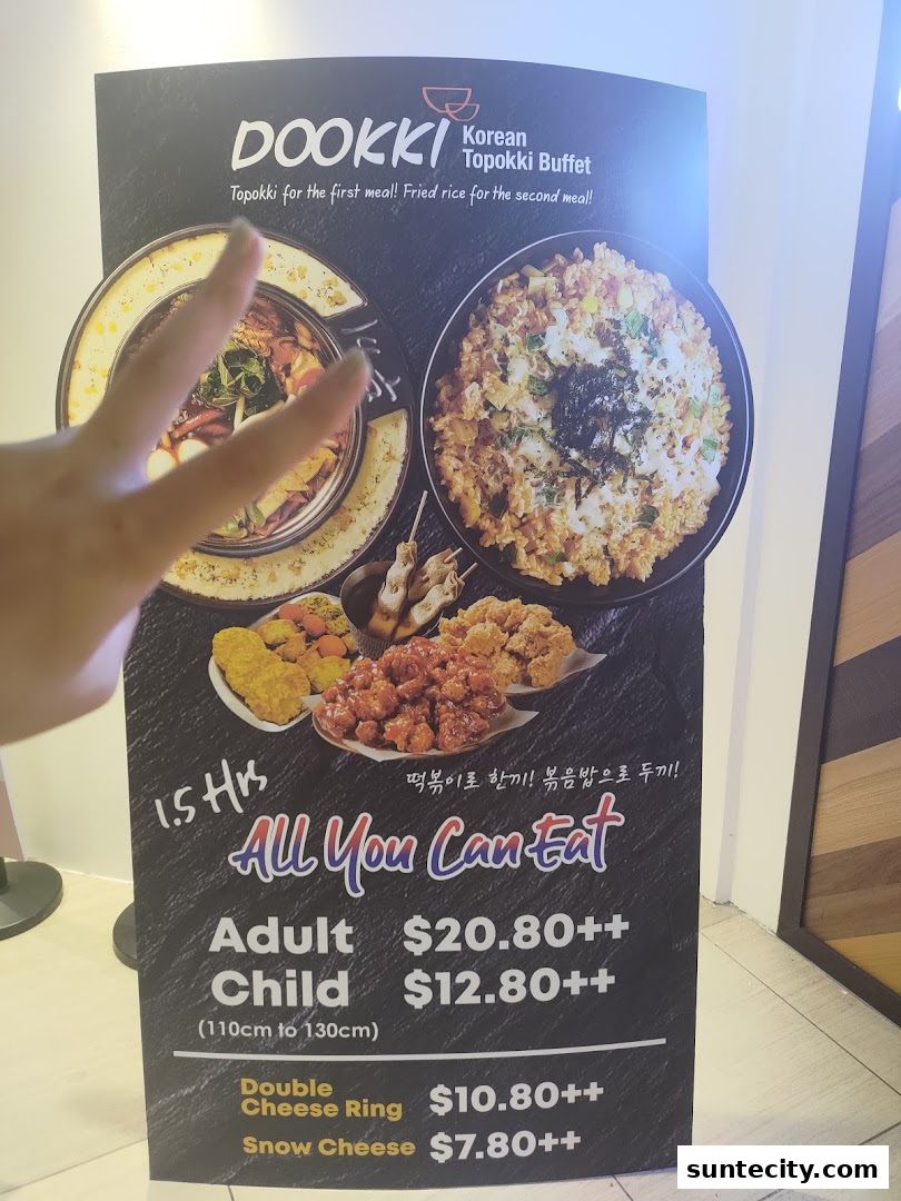 Menu page for Dookki