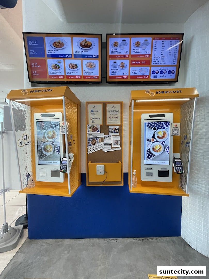 Menu page for Downstairs - Suntec City