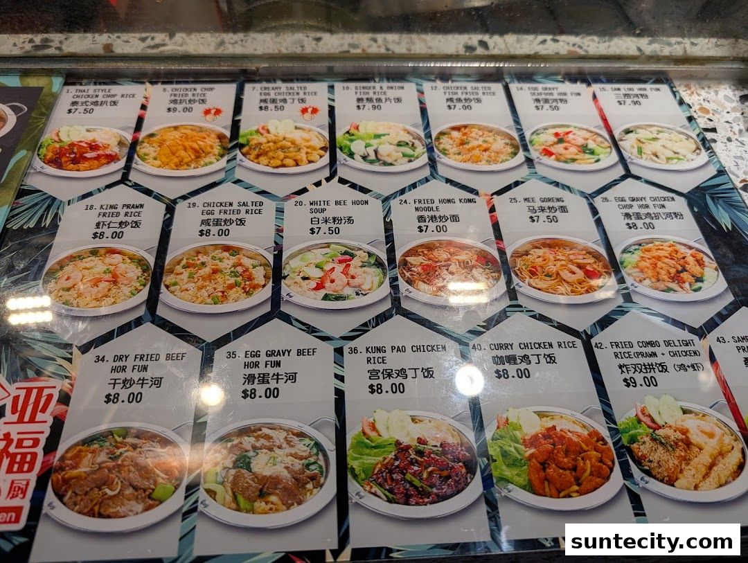 Menu page for Food Republic