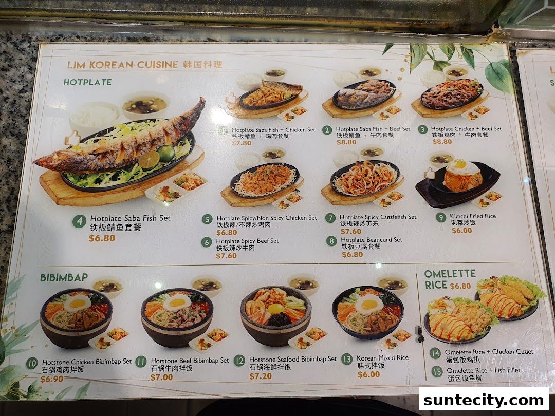 Menu page for Food Republic