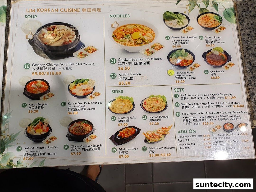 Menu page for Food Republic