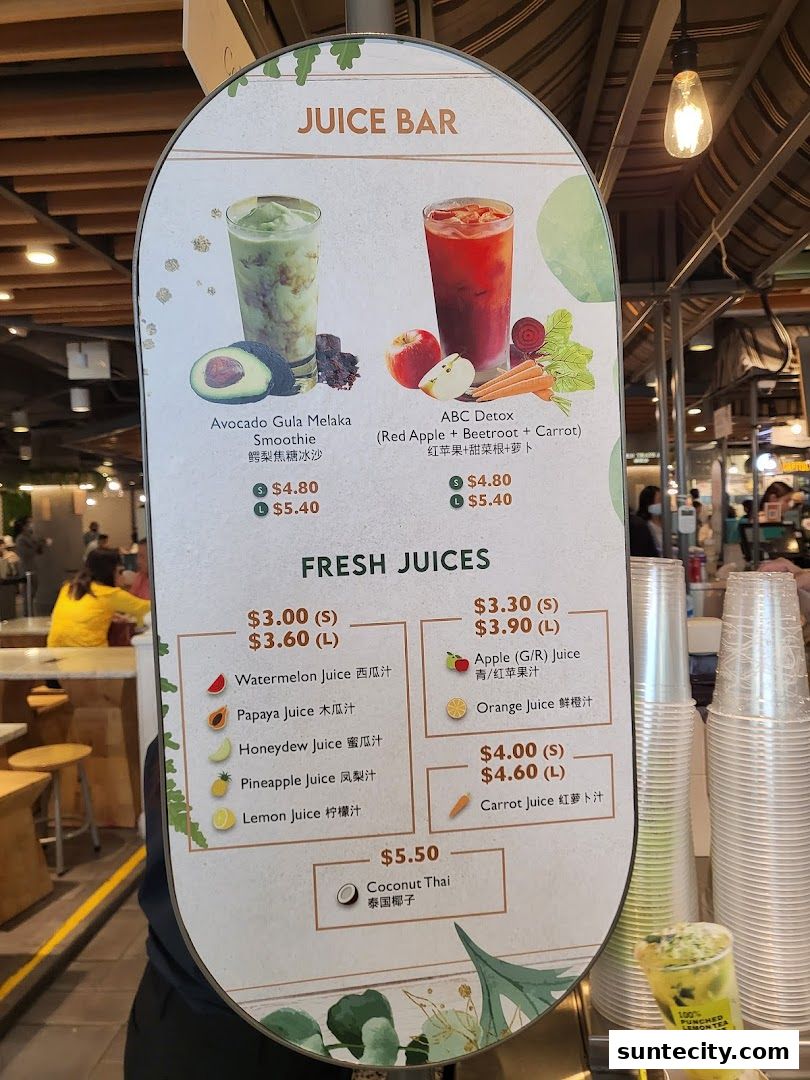 Menu page for Food Republic