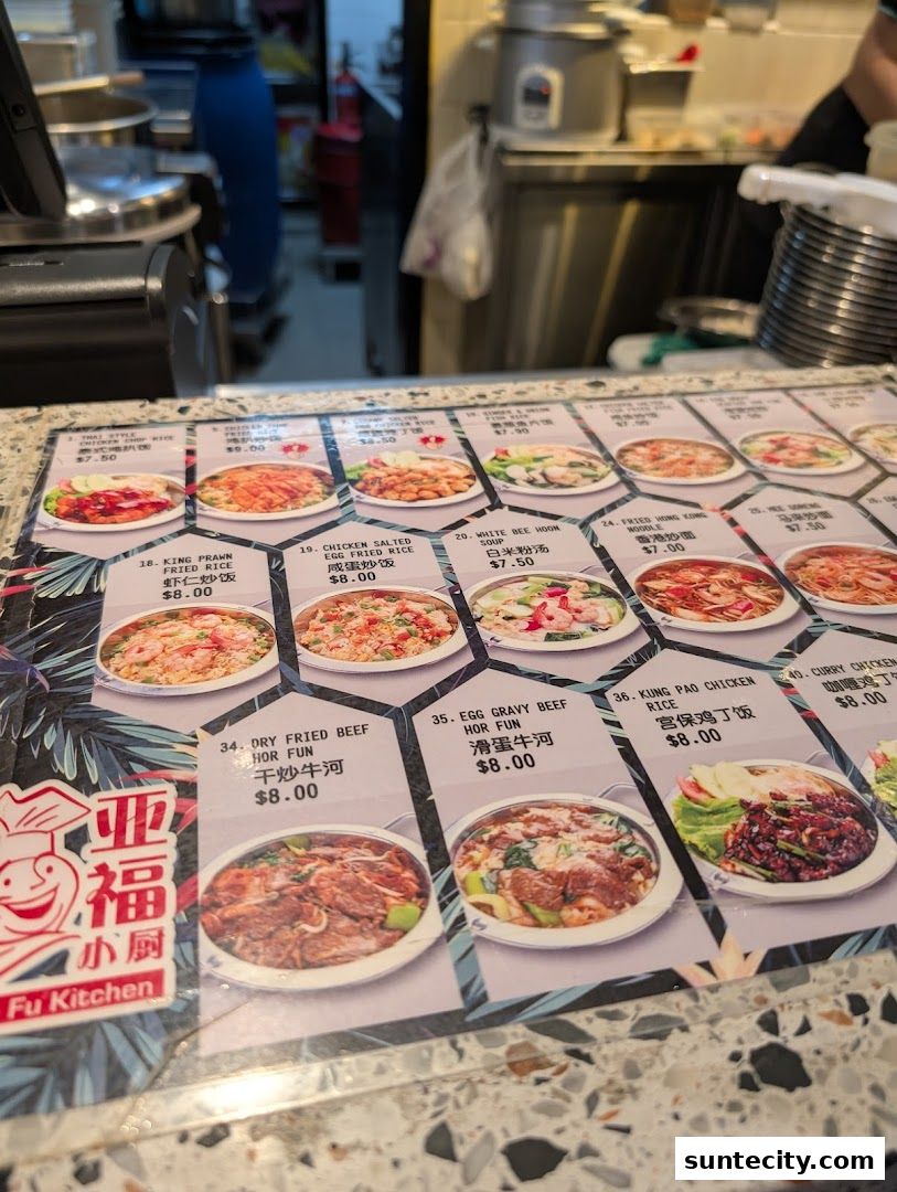 Menu page for Food Republic
