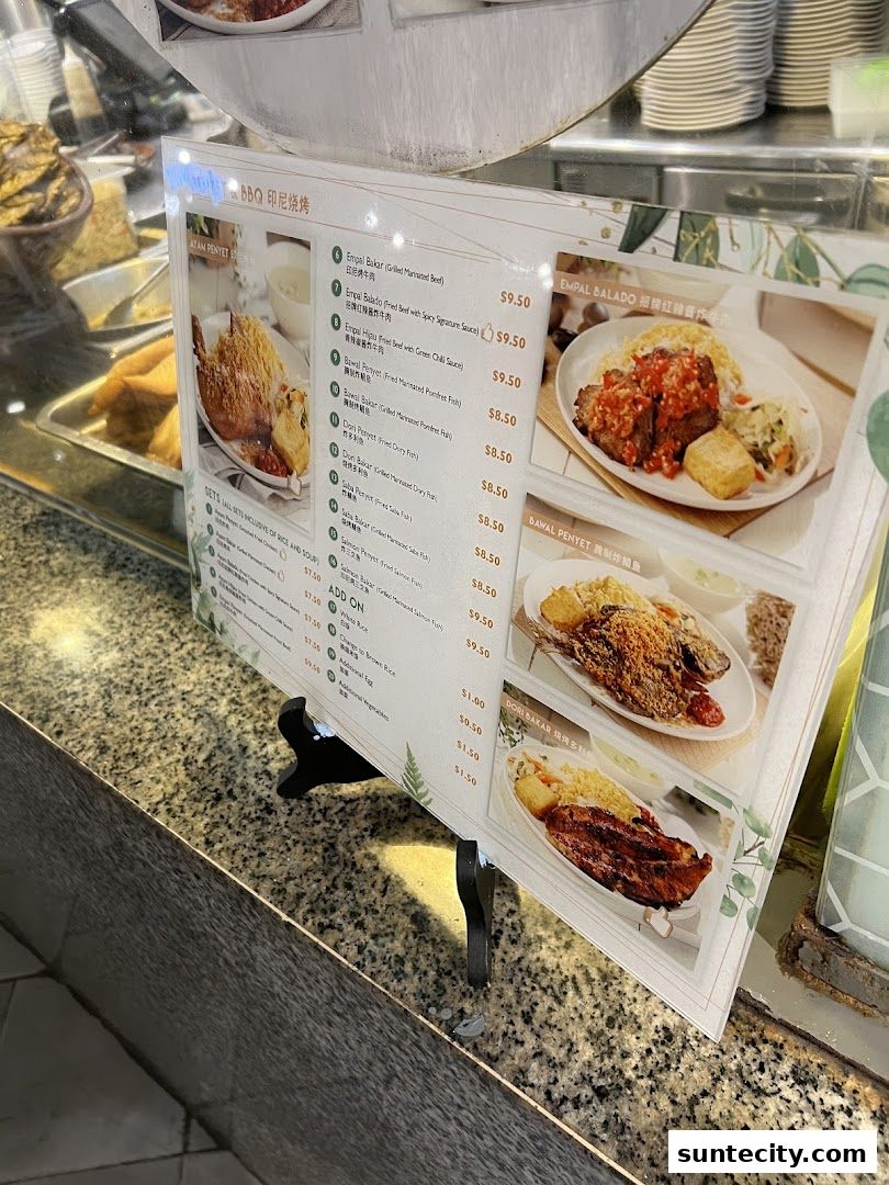 Menu page for Food Republic