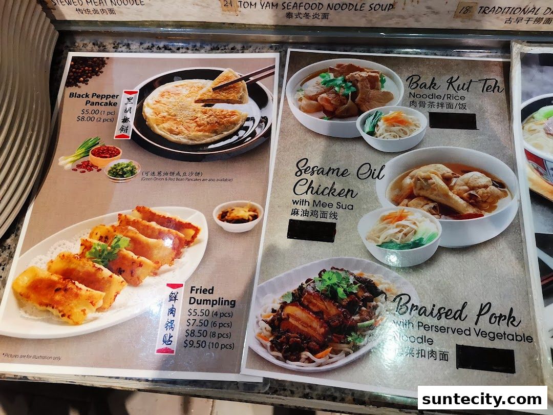 Menu page for Food Republic