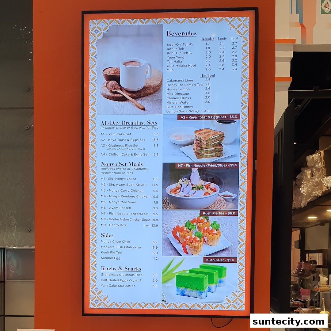 Menu page for Food Republic