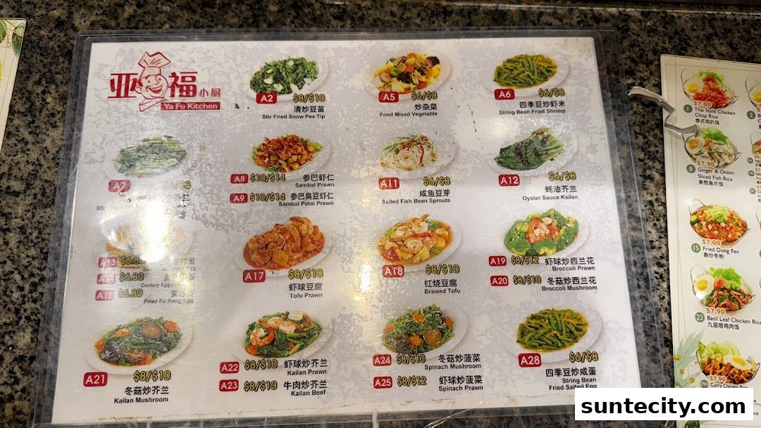 Menu page for Food Republic