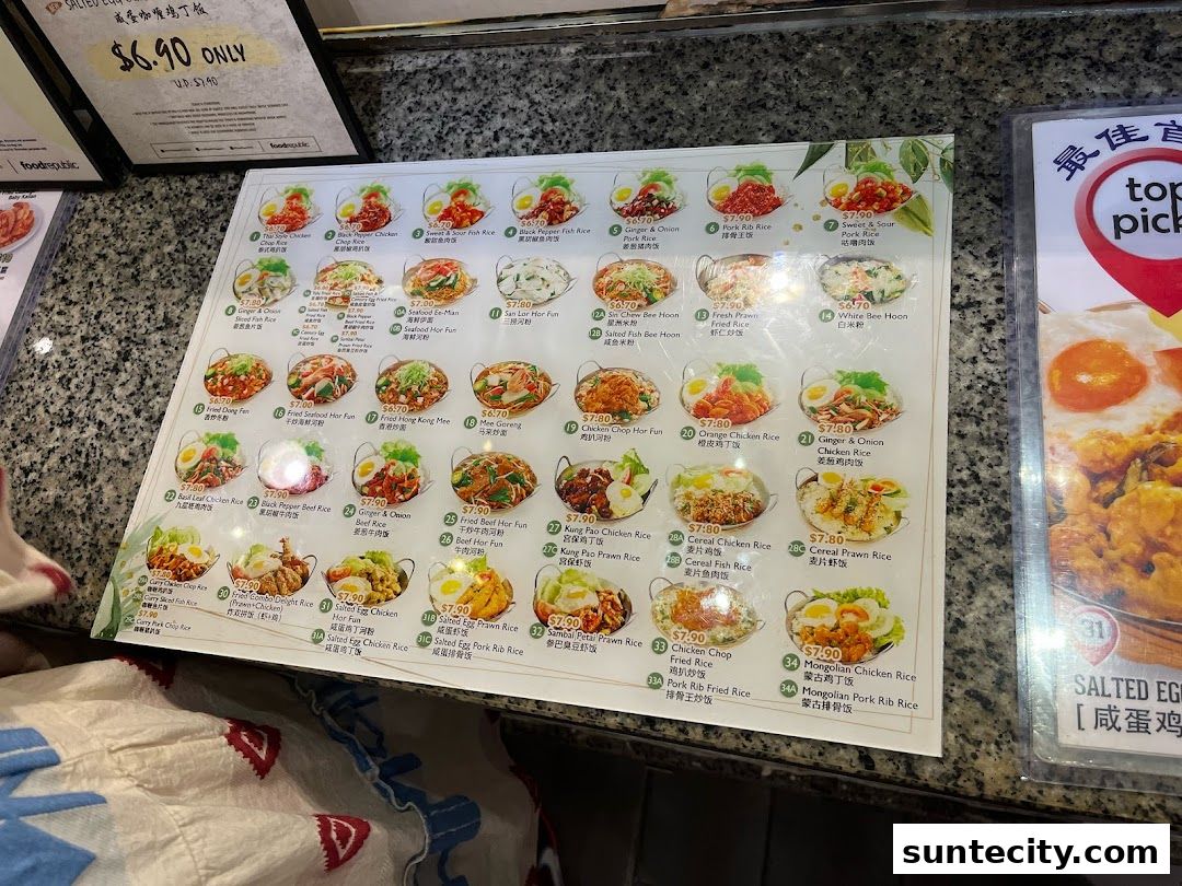 Menu page for Food Republic