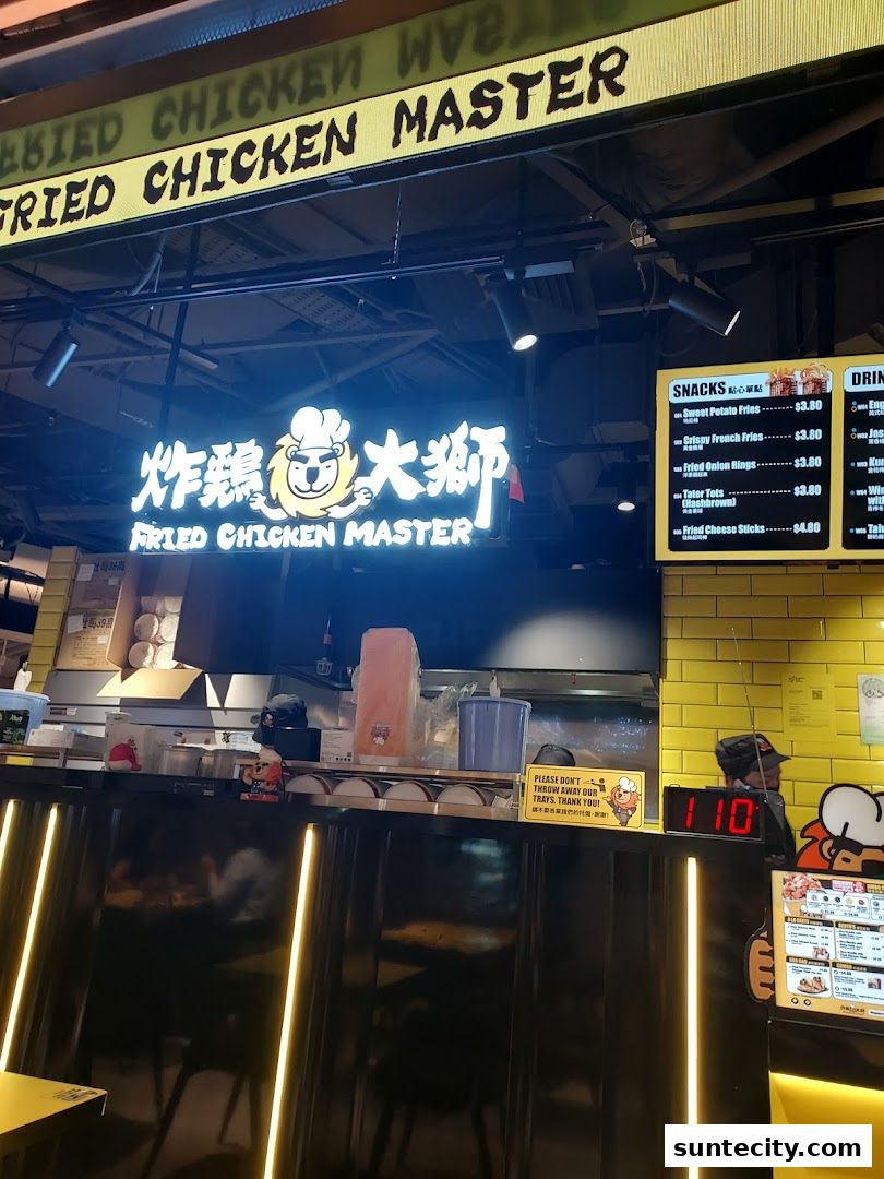Menu page for Fried Chicken Master - Suntec City