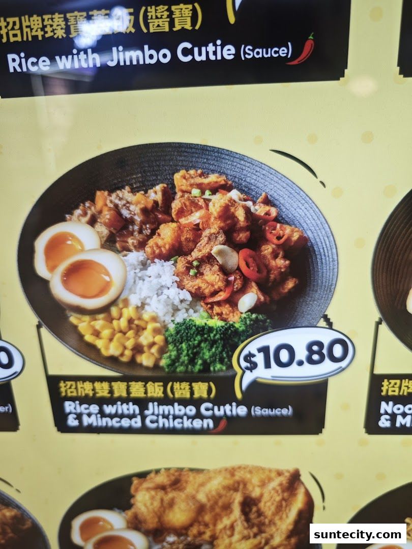 Menu page for Fried Chicken Master - Suntec City