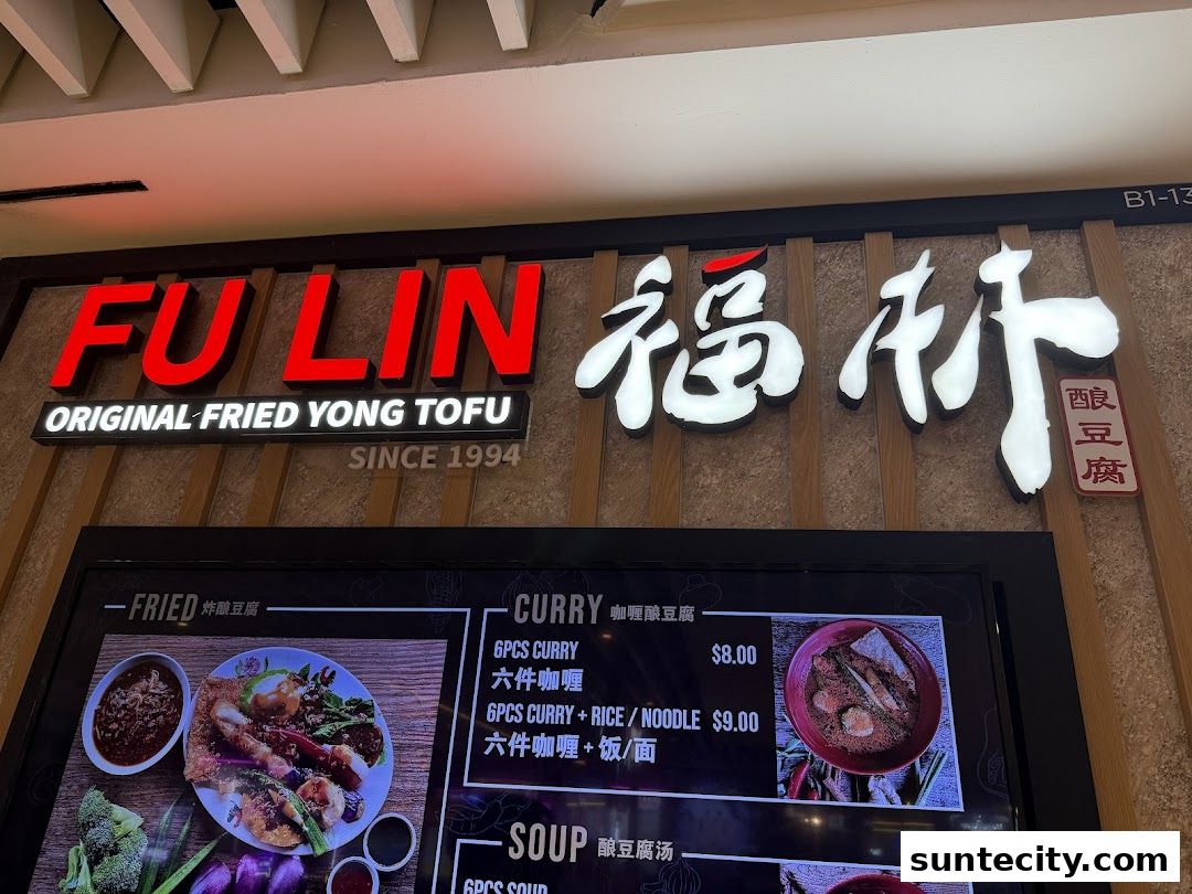Menu page for FU LIN Yong Tau Foo