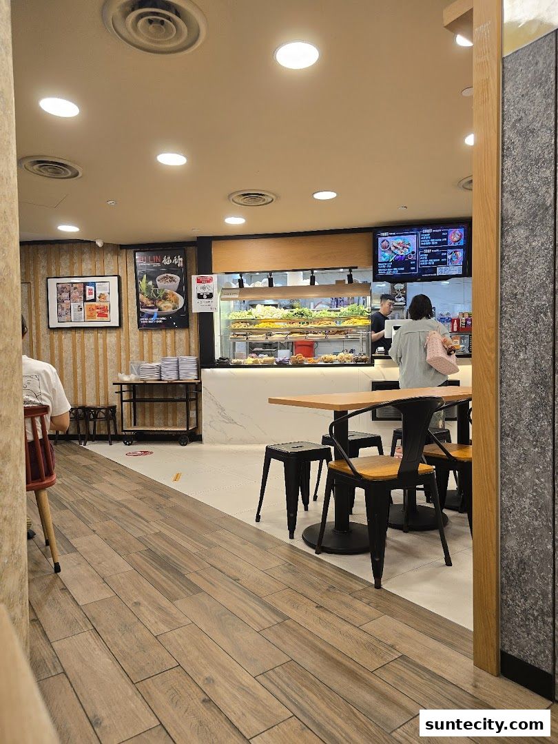 Interior view of FU LIN Yong Tau Foo with customers ordering at the counter.
