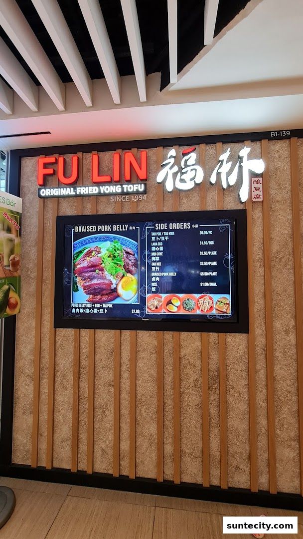 Menu page for FU LIN Yong Tau Foo