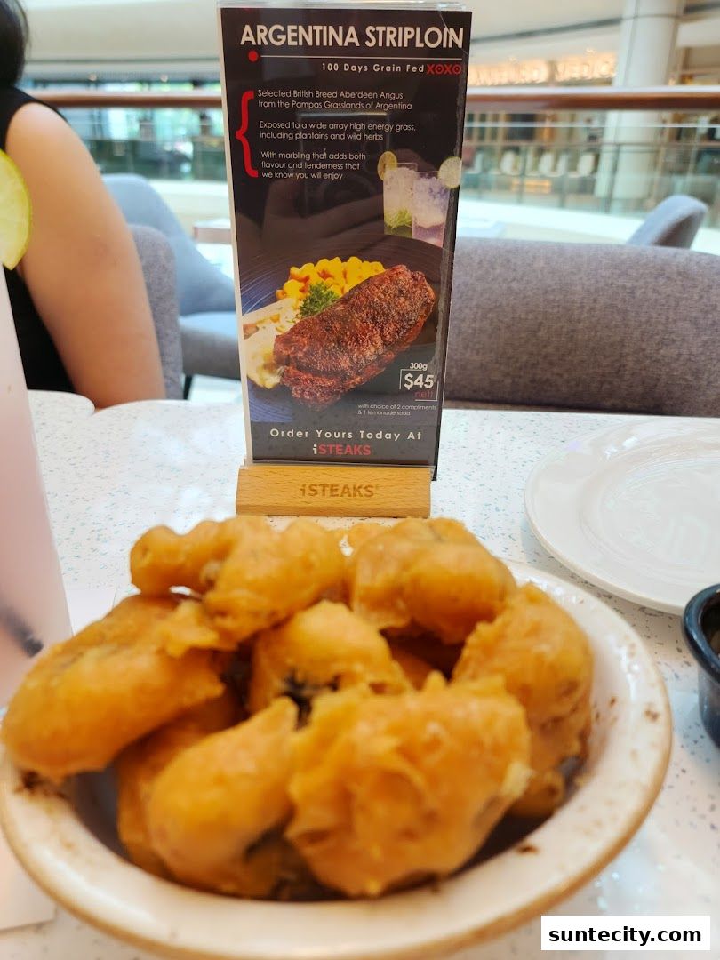 Menu page for iSTEAKS  Suntec City