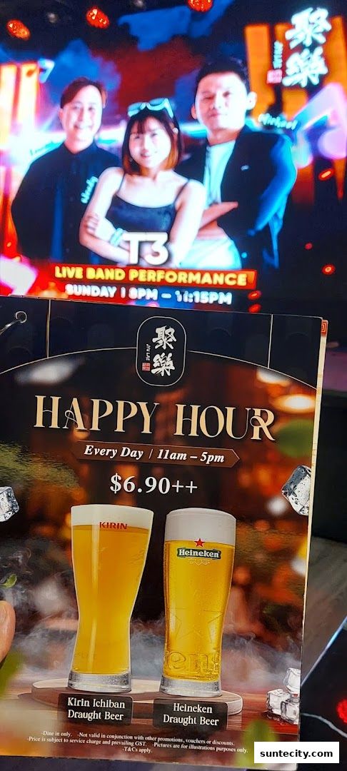 Menu page for Jyu Lae Bistro 聚樂