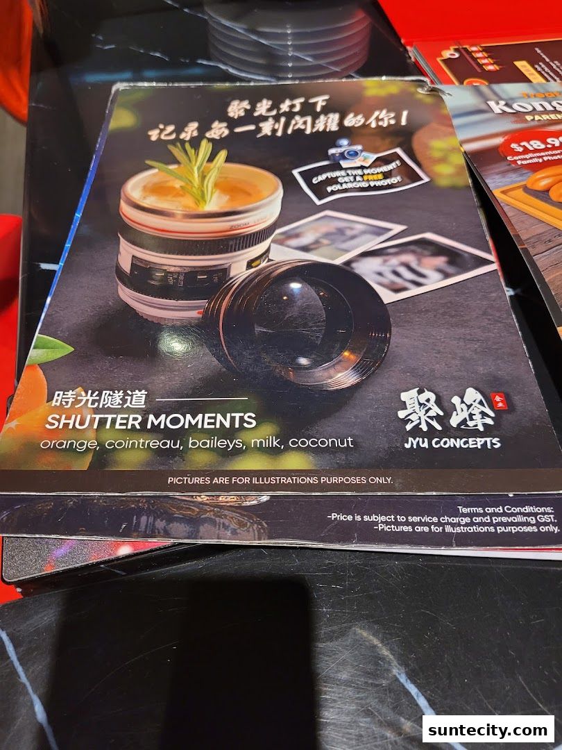 Menu page for Jyu Lae Bistro 聚樂