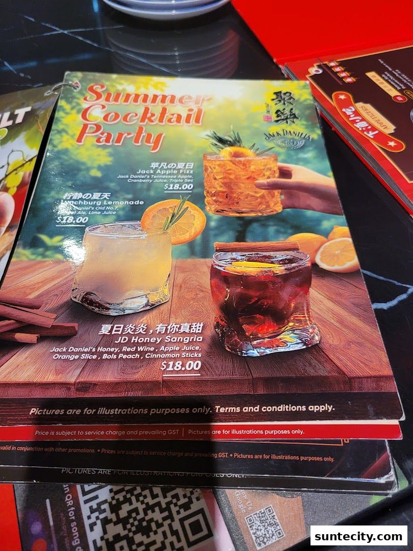 Menu page for Jyu Lae Bistro 聚樂
