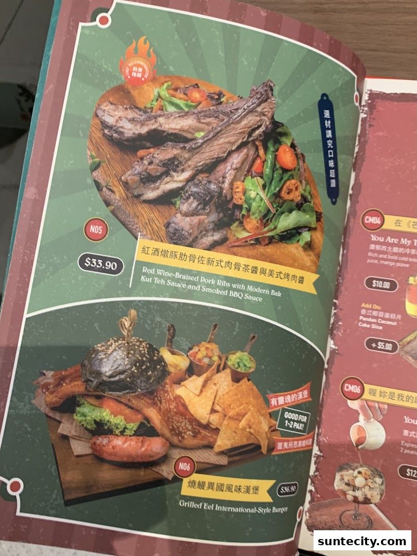 Menu page for Jyu Lae Bistro 聚樂
