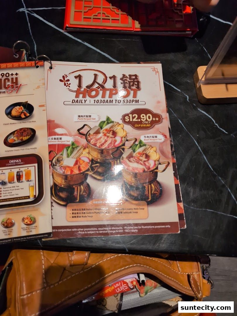 Menu page for Jyu Lae Bistro 聚樂