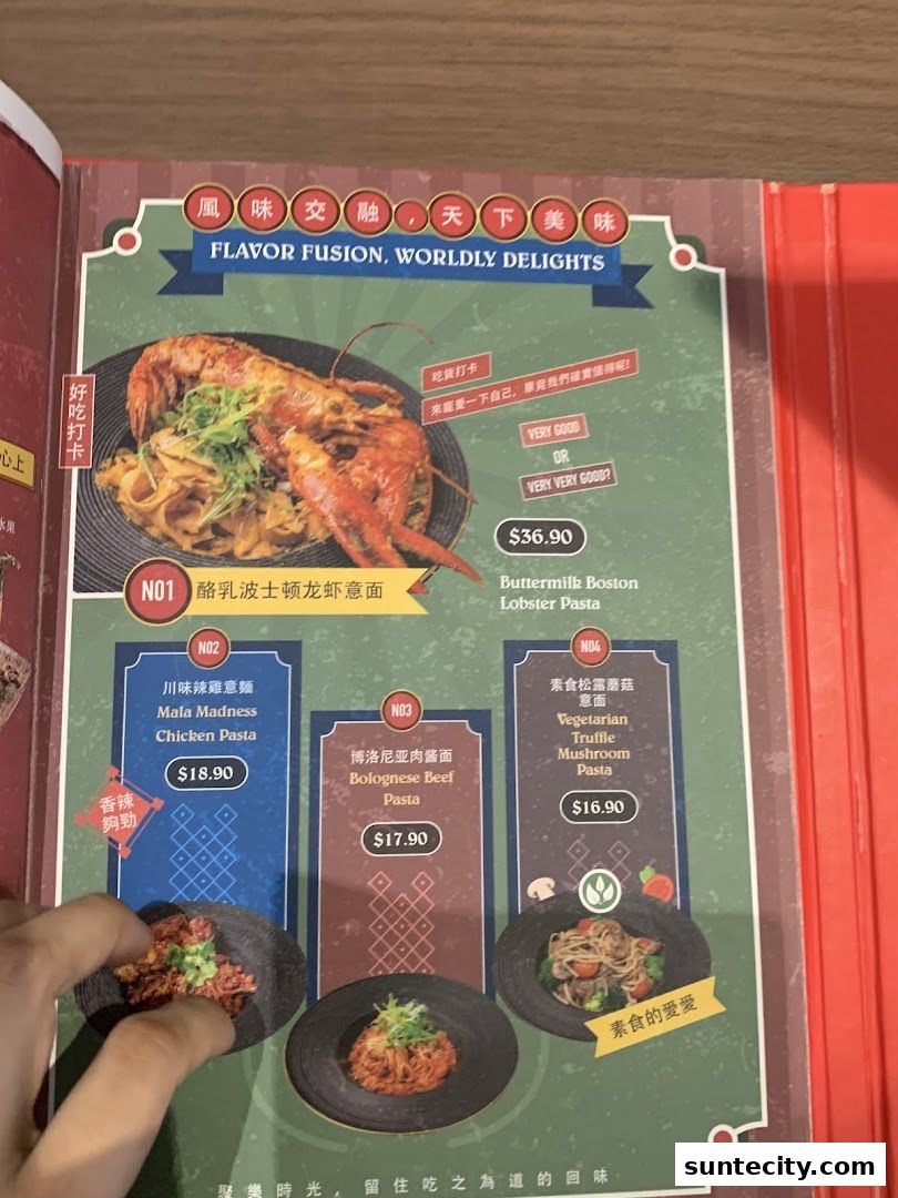Menu page for Jyu Lae Bistro 聚樂