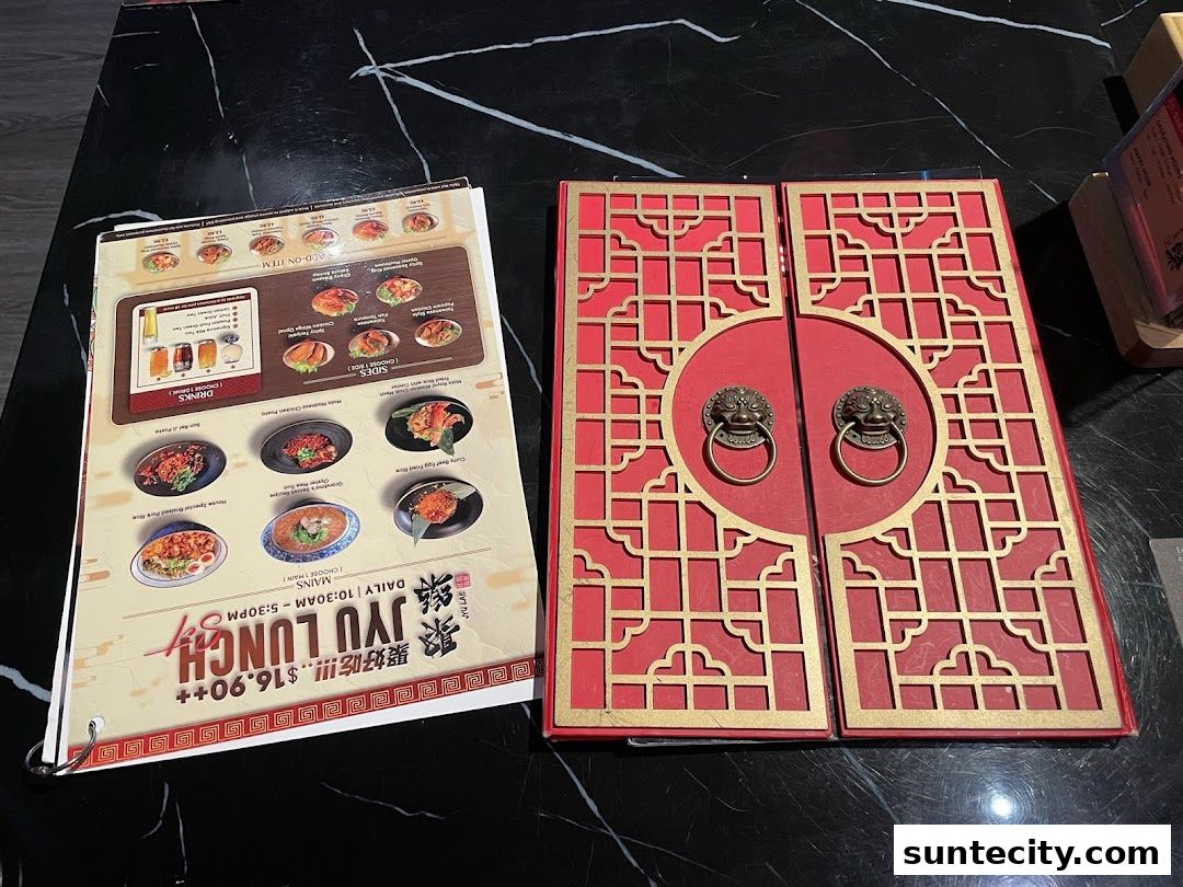 Menu page for Jyu Lae Bistro 聚樂