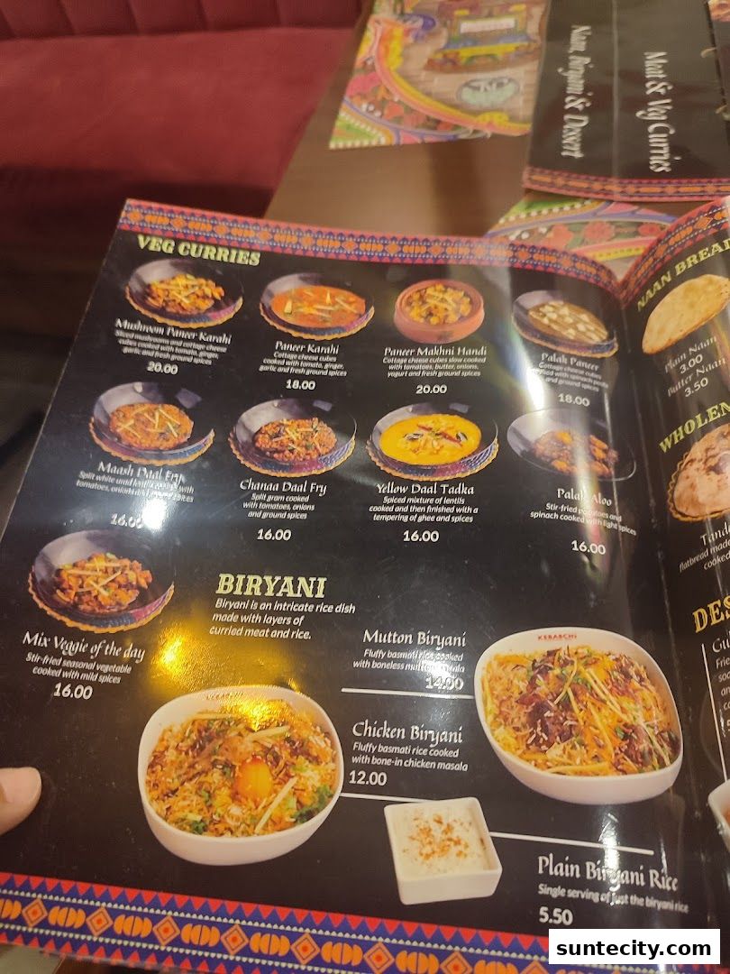 Menu page for Kebabchi Charcoal BBQ