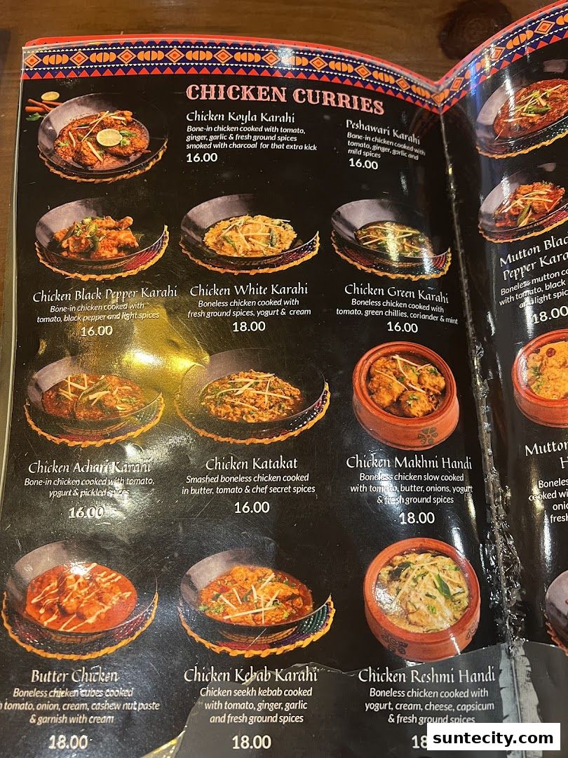 Menu page for Kebabchi Charcoal BBQ