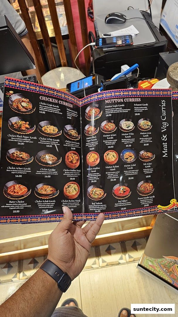 Menu page for Kebabchi Charcoal BBQ