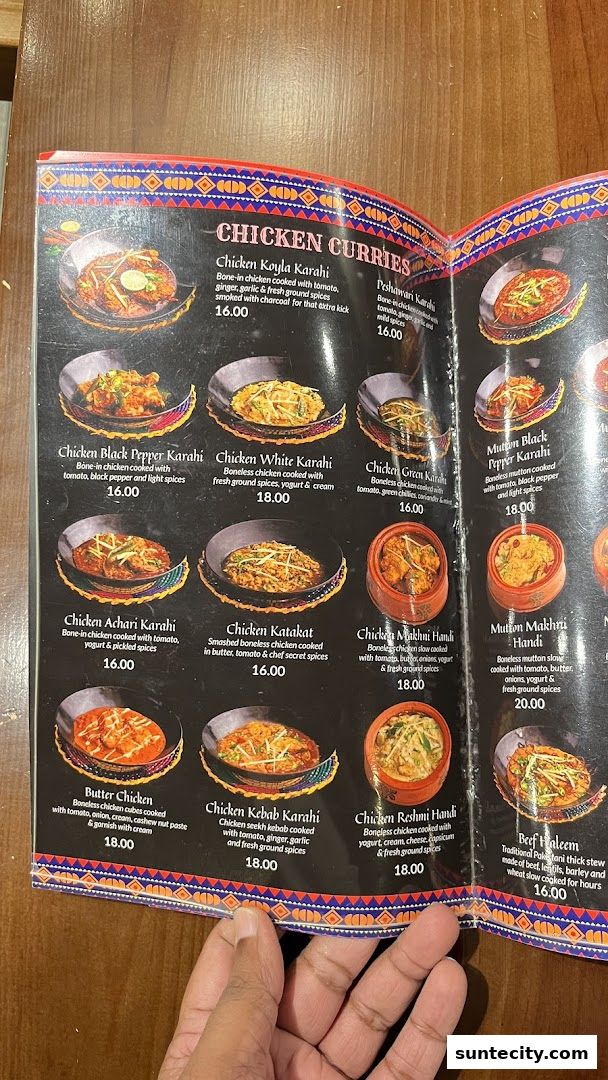 Menu page for Kebabchi Charcoal BBQ