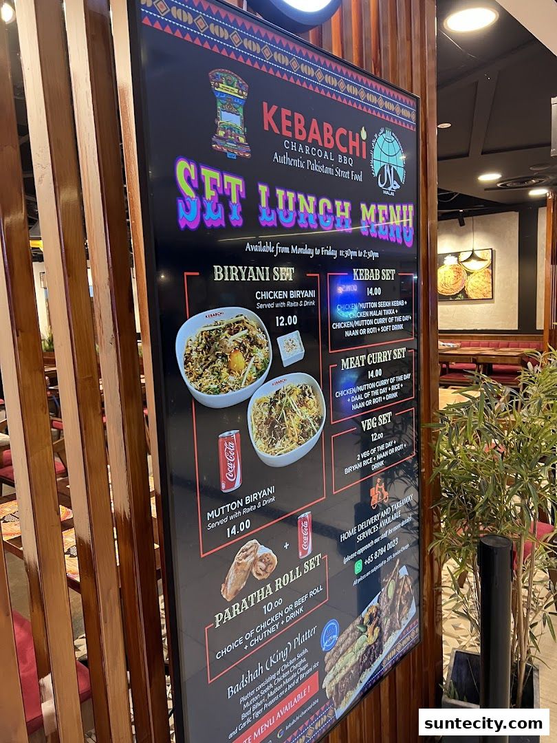 Menu page for Kebabchi Charcoal BBQ