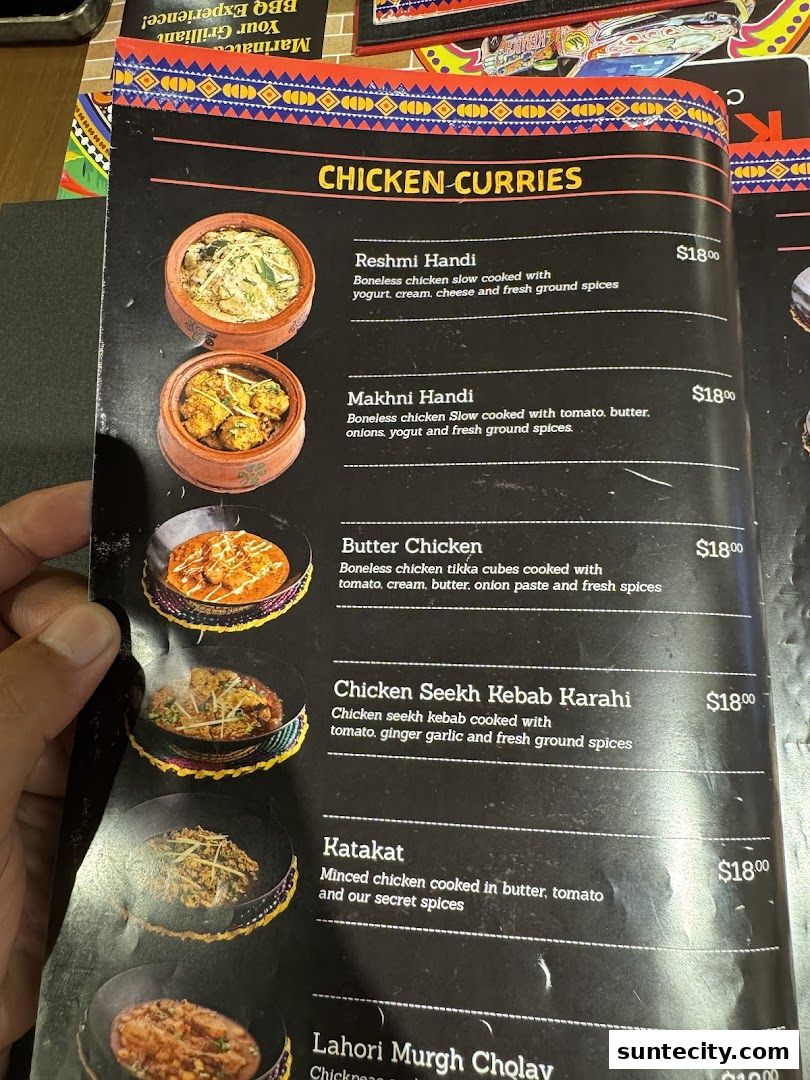 Menu page for Kebabchi Charcoal BBQ