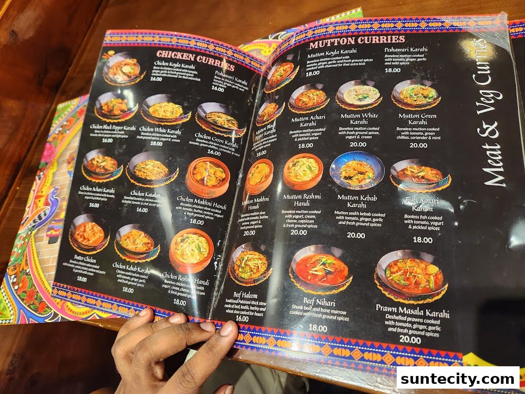 Menu page for Kebabchi Charcoal BBQ
