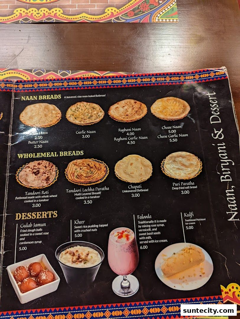 Menu page for Kebabchi Charcoal BBQ