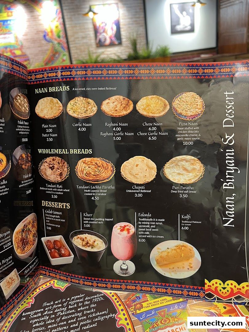 Menu page for Kebabchi Charcoal BBQ