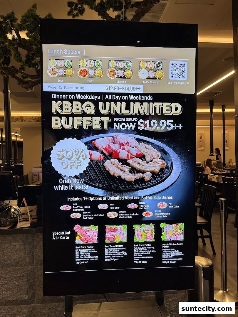 Menu page for Koggii